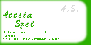 attila szel business card